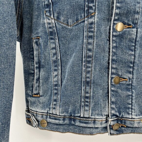 Driftwood Everyday Boyfriend Denim Jacket Size XS Mid Length - Picture 7 of 10